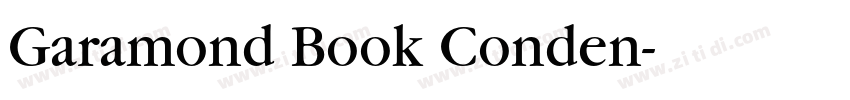 Garamond Book Conden字体转换